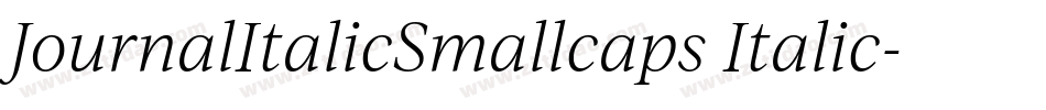 JournalItalicSmallcaps Italic字体转换